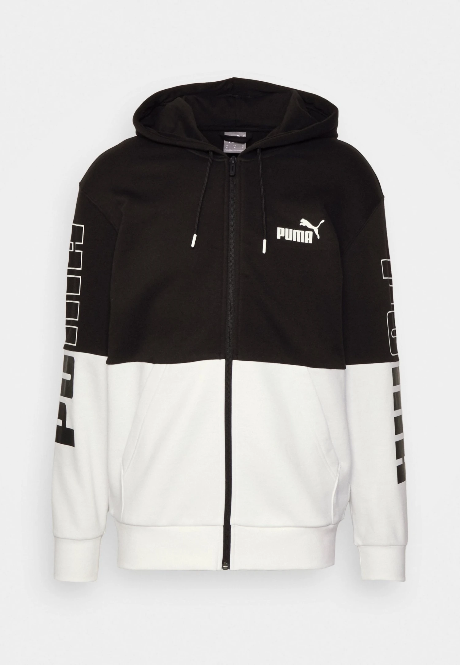 Puma Power Colorblock Full Zip Hoodie - Sweatjakke - Black 7 Puma Power Colorblock Full Zip Hoodie - Sweatjakke - Black - Bilde 5