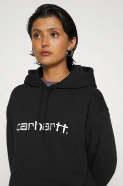Carhartt WIP Hooded - Hoodie - Black/White -Gant shop 00d10fe676654c9fa37b3c53e047e88d scaled