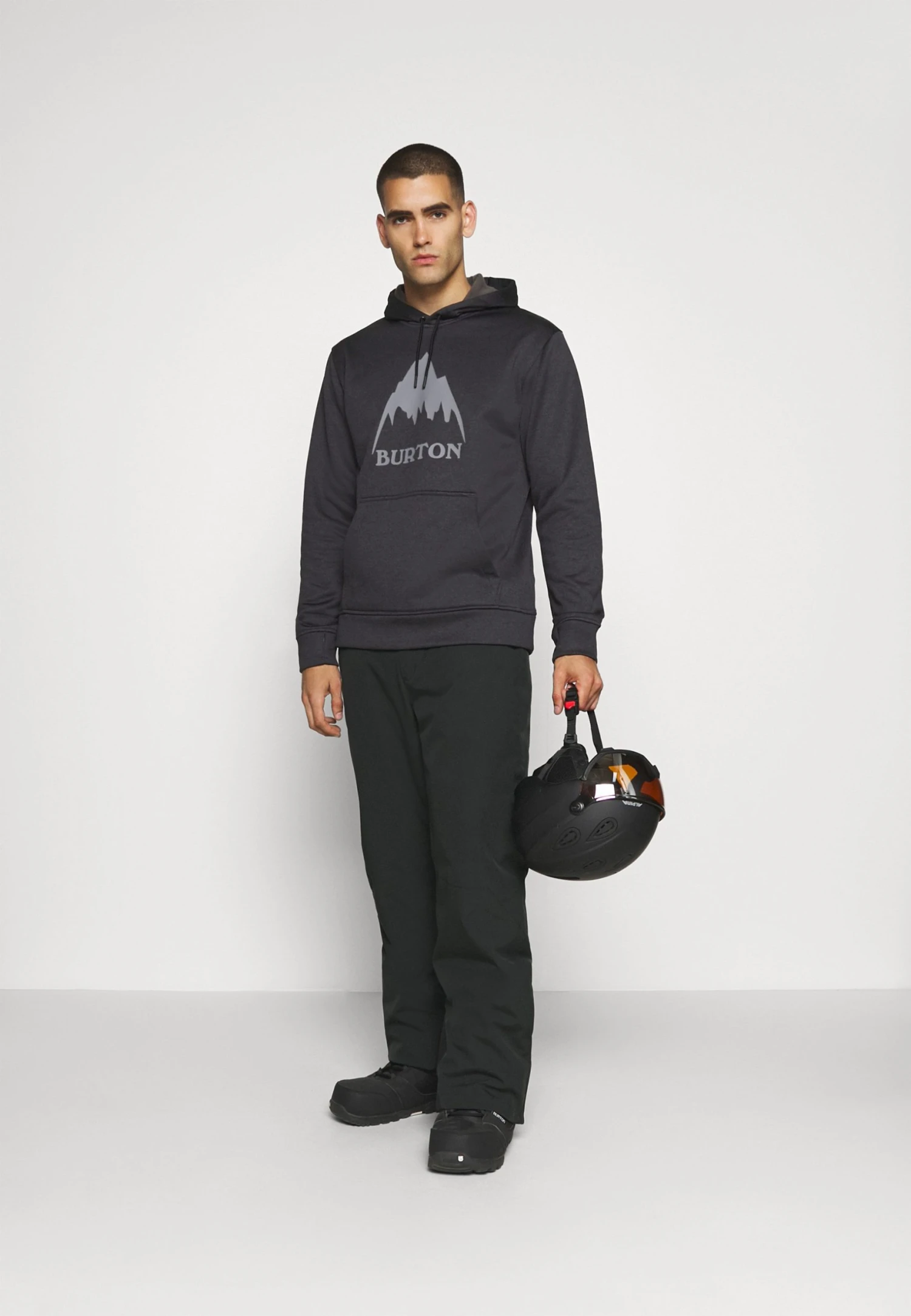 Burton Oak- Hoodie - True Black Heather 4 Burton Oak- Hoodie - True Black Heather - Bilde 2