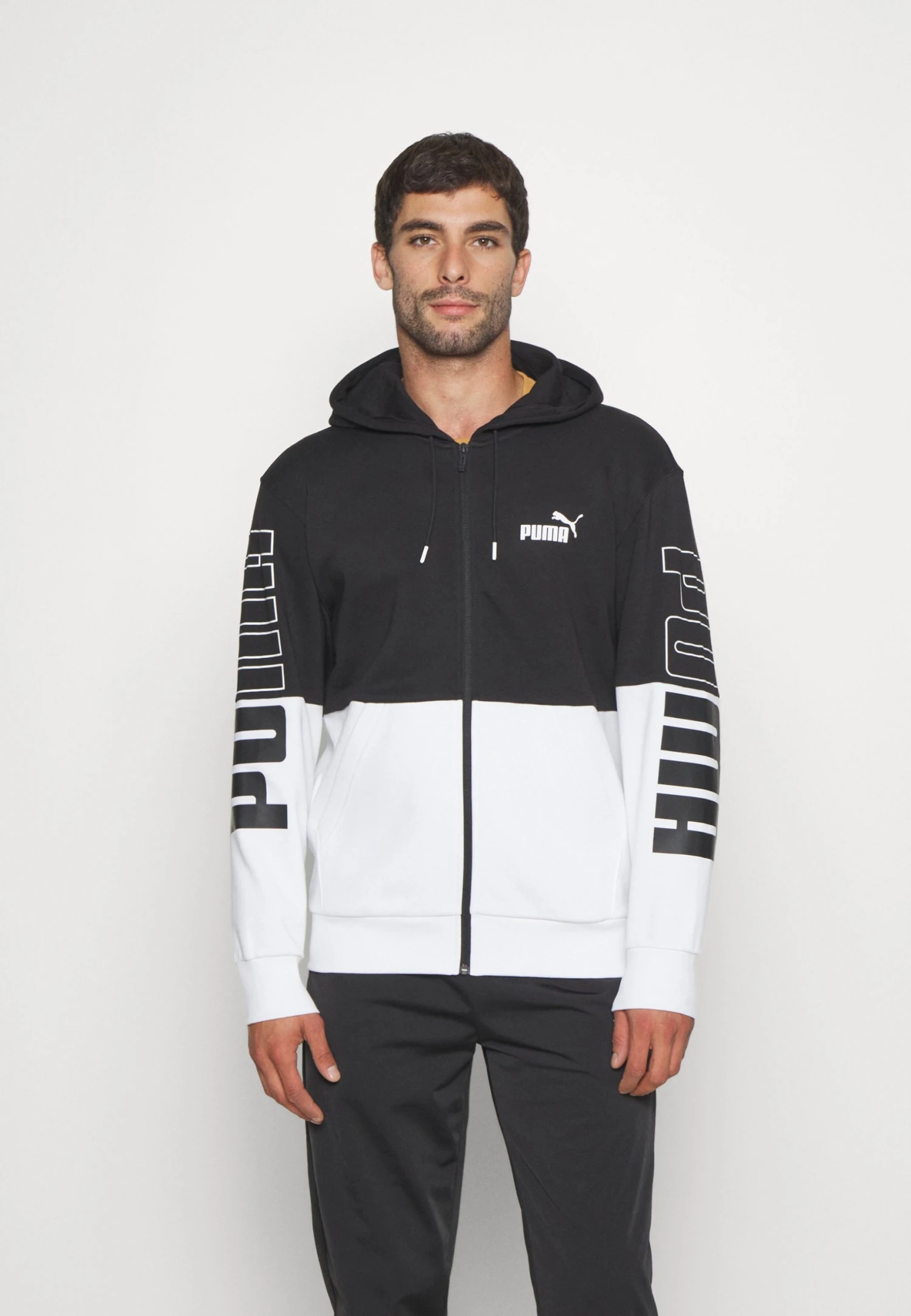 Puma Power Colorblock Full Zip Hoodie - Sweatjakke - Black 3 Puma Power Colorblock Full Zip Hoodie - Sweatjakke - Black