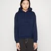 WEEKDAY Essence Standard Hoodie - Sweatshirt - Mid Blue -Gant shop 045f9fb17f05442bb696431d9f6ca4ff
