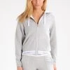 Hoodie Full Zip - Pyjamasoverdel - Grey -Gant shop 06029c4eae994232a1c67ba790236d75