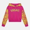 Versace Logo Barocco Silhouette Unisex - Hoodie - Fuxia/Giallo -Gant shop 061ed5fdc7494348871ae4bc94e223dc