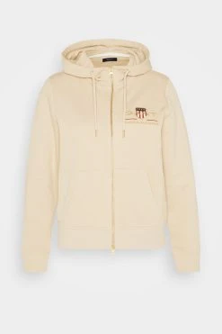 Gant Archive Shield Full Zip Hoodie - Sweatjakke - Dry Sand -Gant shop 0635e975e14f4dd0966b3c29306da00b scaled