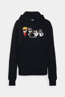 KARL LAGERFELD Superstars Hoodie - Sweatshirt - Black -Gant shop 06900e457f8e411d94dcba601c331d11 scaled