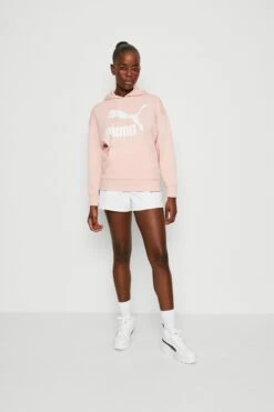 Alternative view of Puma Classics Logo Hoodie - Sweatshirt - Rose Dust