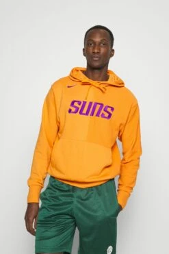 Nike Performance Nba Phoenix Suns Courtside Hoodie - Klubbklær - Clay Orange