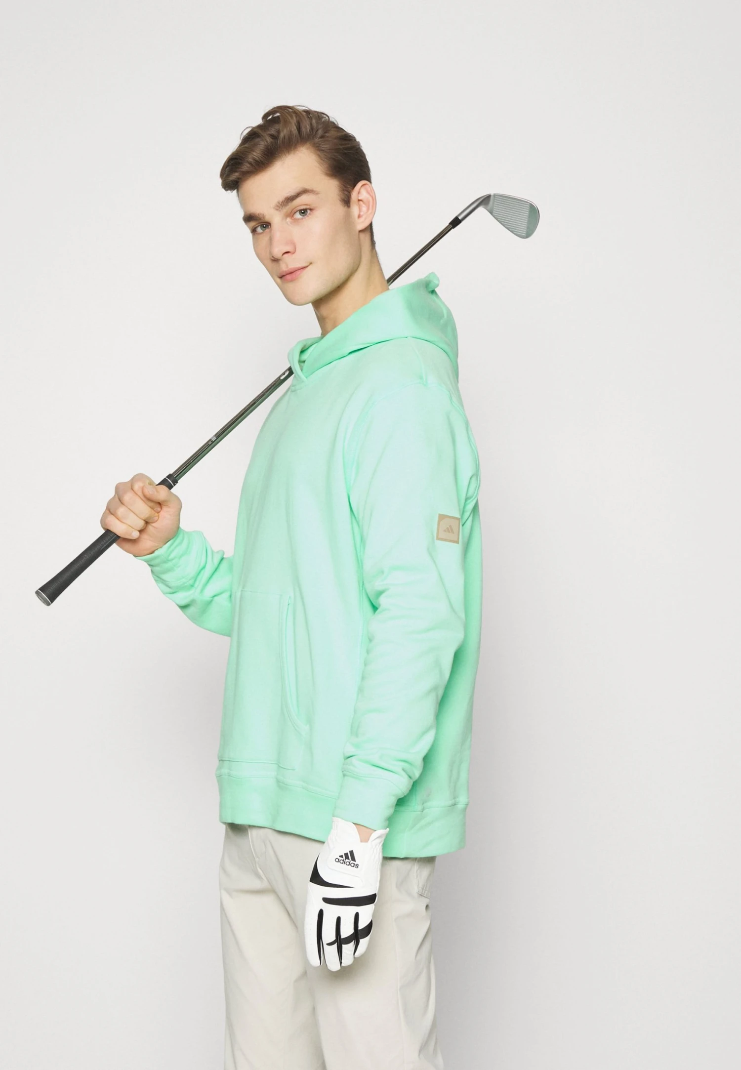 Adidas Golf Mens Adicross Hoodie - Strikkegenser - Pulse Mint 6 Adidas Golf Mens Adicross Hoodie - Strikkegenser - Pulse Mint - Bilde 4