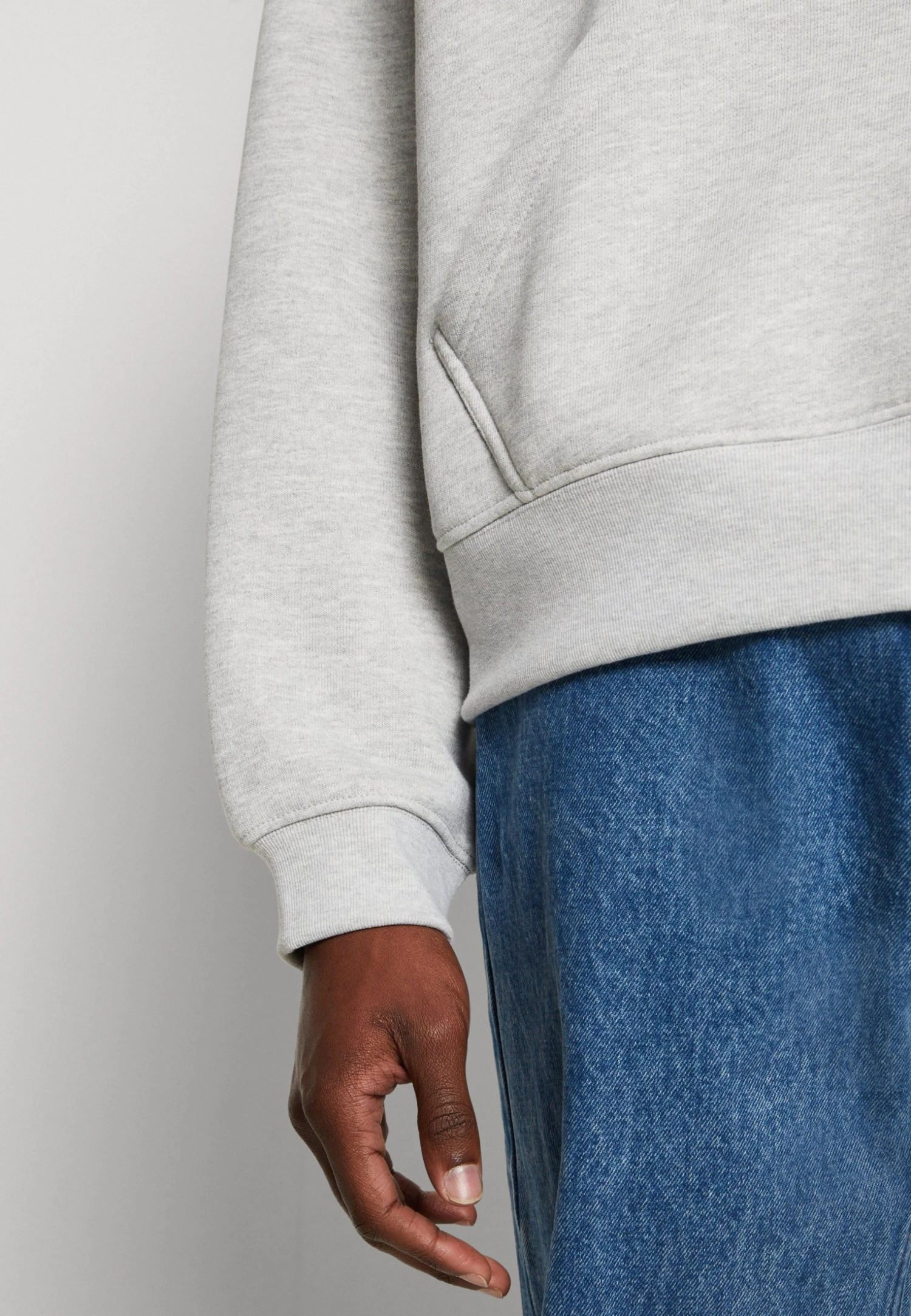 WRSTBHVR Moto Hoodie Unisex - Sweatshirt - Iced Grey Melange 8 WRSTBHVR Moto Hoodie Unisex - Sweatshirt - Iced Grey Melange - Bilde 6
