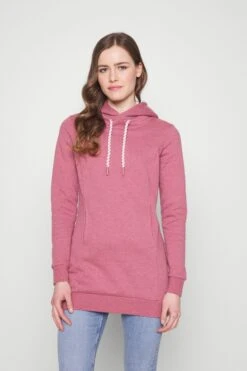 Anna Field Tall Hoodie - Mottled Berry