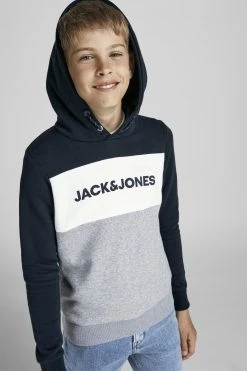 Jack & Jones Junior Jjelogo Blocking Hood Jr - Hoodie - Navy Blazer -Gant shop 0c94b98a2f714ca1bb14353958f2ce56 scaled