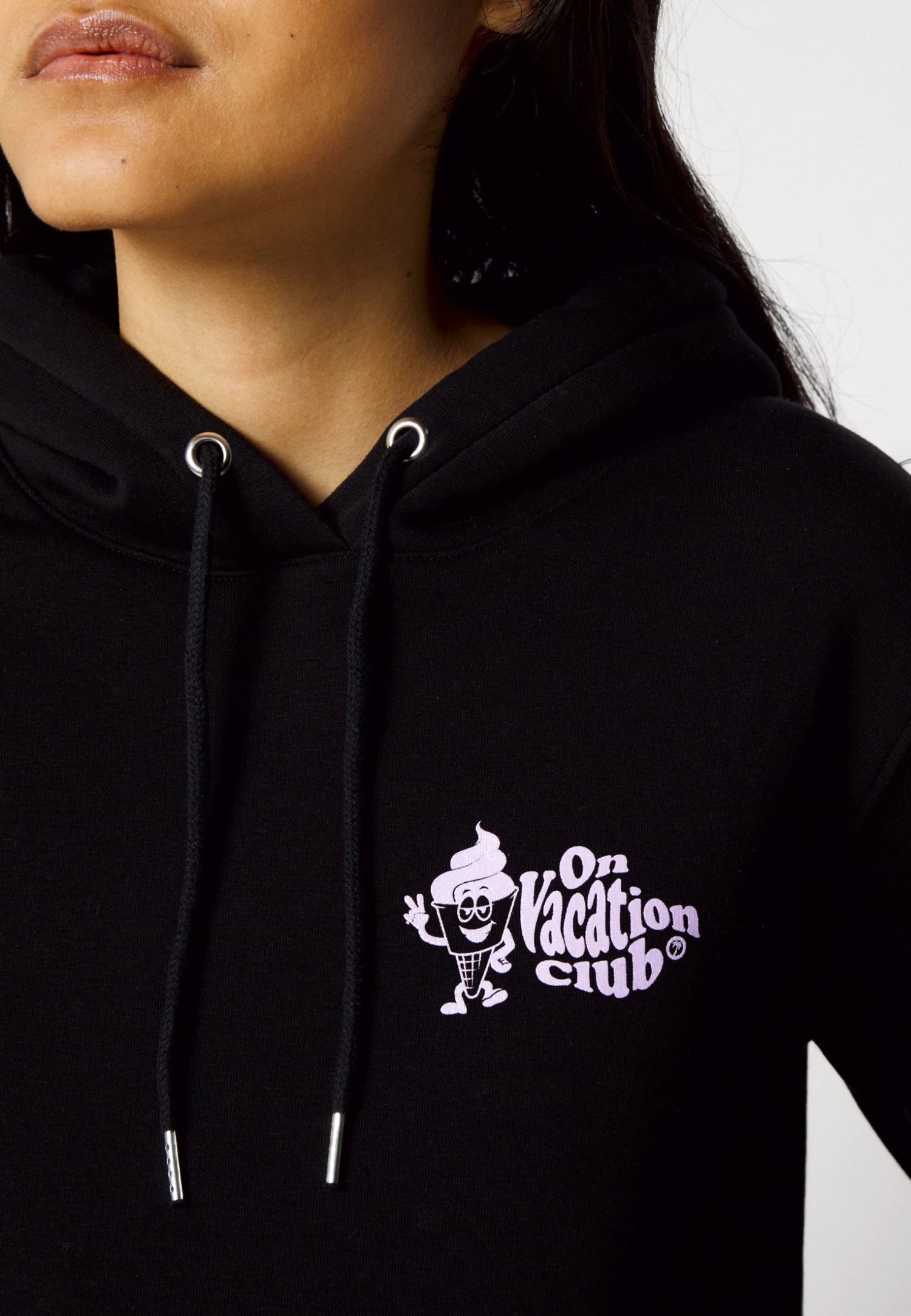 On Vacation Ice Ice Baby Ladies Hoodie - Sweatshirt - Black 9 On Vacation Ice Ice Baby Ladies Hoodie - Sweatshirt - Black - Bilde 7