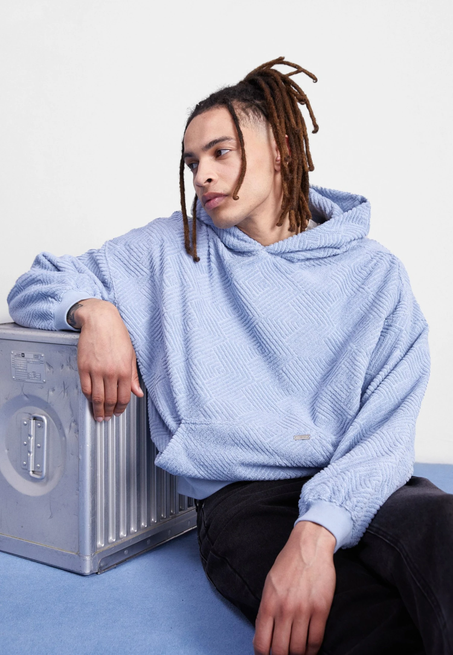 WRSTBHVR Fred Hoodie Unisex - Hoodie - Subdued Blue 3 WRSTBHVR Fred Hoodie Unisex - Hoodie - Subdued Blue