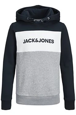 Jack & Jones Junior Jjelogo Blocking Hood Jr - Hoodie - Navy Blazer -Gant shop 0e4d828007d84fa9a3184ba5715312ef