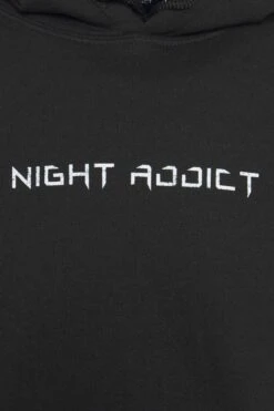 NIGHT ADDICT Hoodie - Black -Gant shop 0eb82cf79ddb44b7a4b36059396fa172 scaled