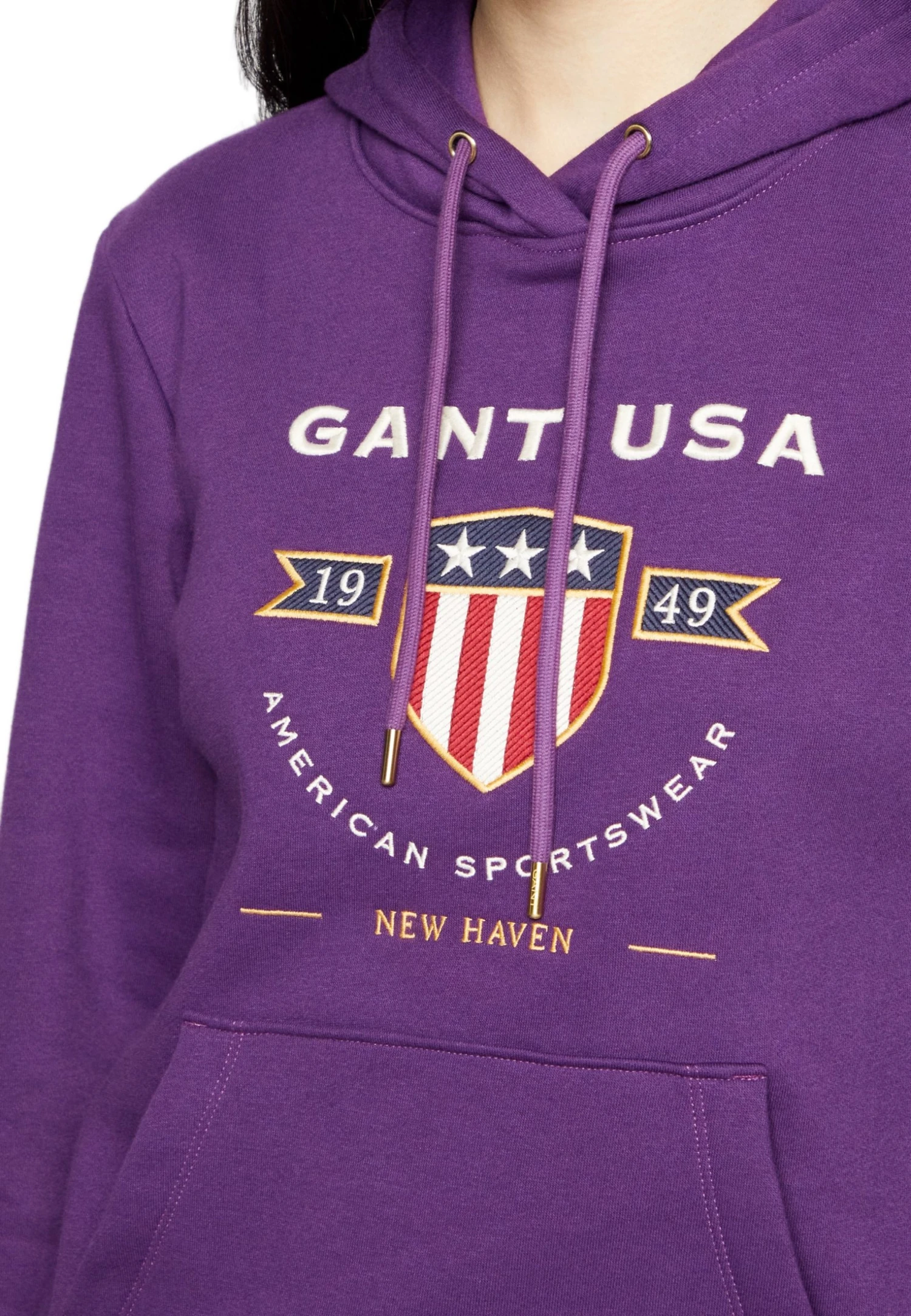 Gant Banner Shield Hoodie - Sweatshirt - Eggplant Purple 8 Gant Banner Shield Hoodie - Sweatshirt - Eggplant Purple - Bilde 6