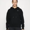 DKNY Metallic Logo Hoodie Kanga Pocket - Sweatshirt - Black/Silver -Gant shop 102ce94267134360b8ae7bd6ab9e0a18