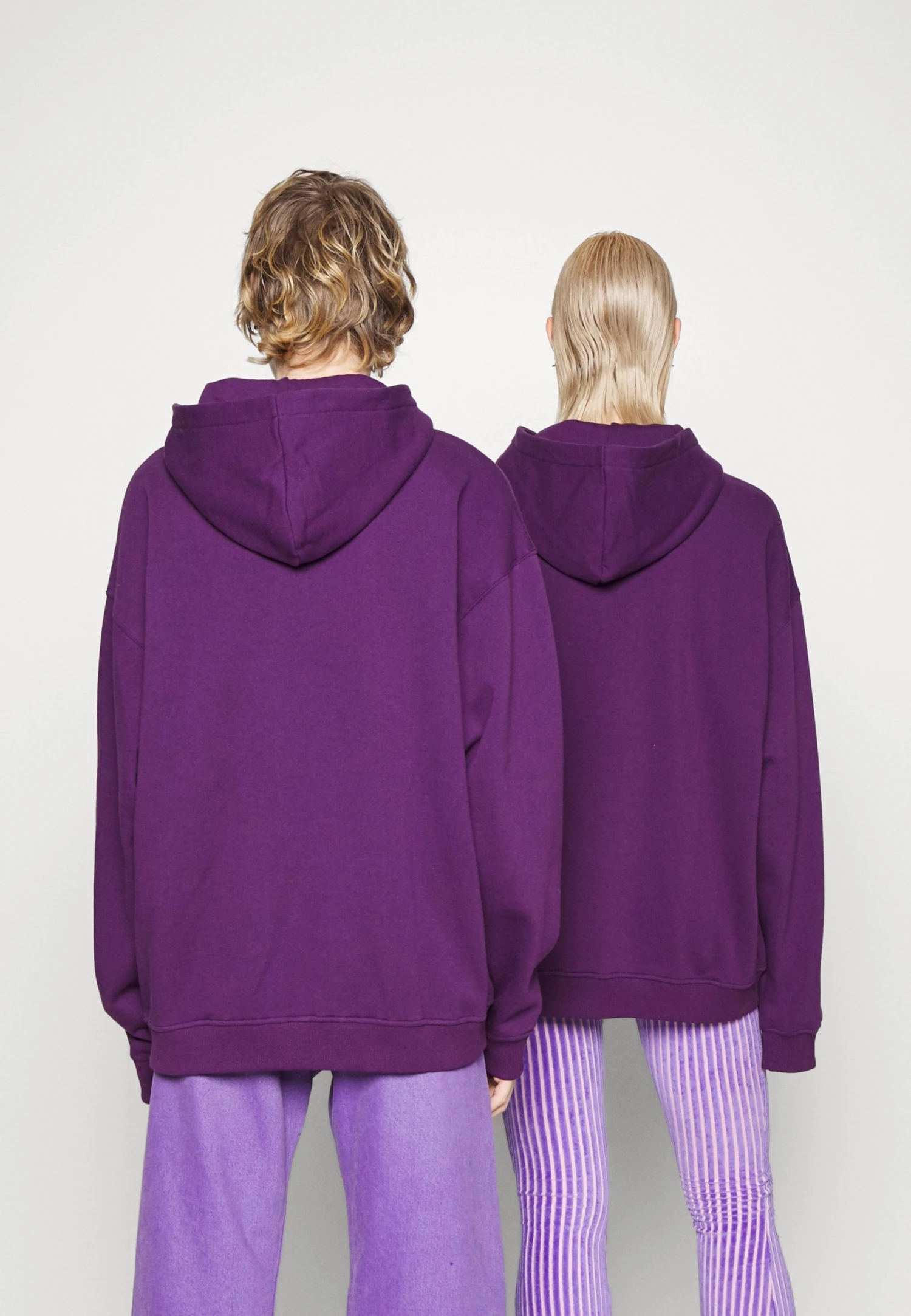 YOURTURN Unisex - Hoodie - Dark Purple 4 YOURTURN Unisex - Hoodie - Dark Purple - Bilde 3