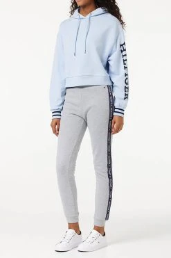 Tommy Hilfiger Monotype Slv Crop - Hoodie - Breezy Blue 9 Tommy Hilfiger Monotype Slv Crop - Hoodie - Breezy Blue -Gant shop 11352ac08a574ff2b48595587cea92ea