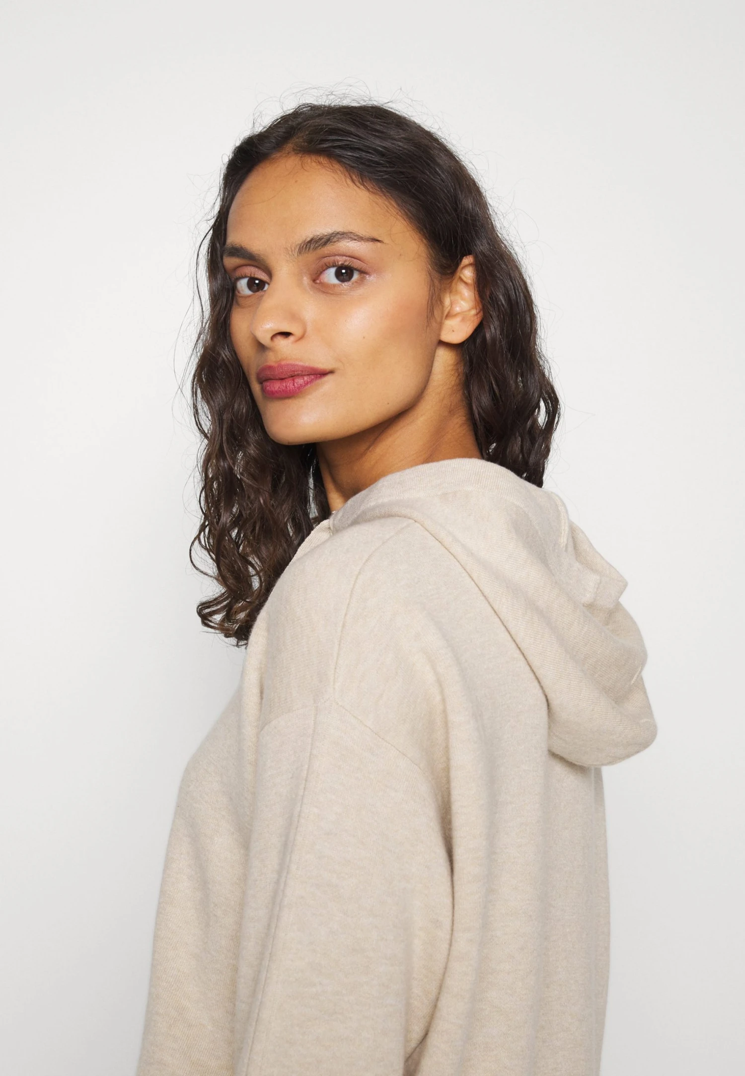 Calvin Klein Cashmere Mix Hoodie - Hoodie - White Clay Heather 7 Calvin Klein Cashmere Mix Hoodie - Hoodie - White Clay Heather - Bilde 5