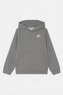 Nike Sportswear Plus Club Hoodie Unisex - Hoodie - Carbon Heather/White