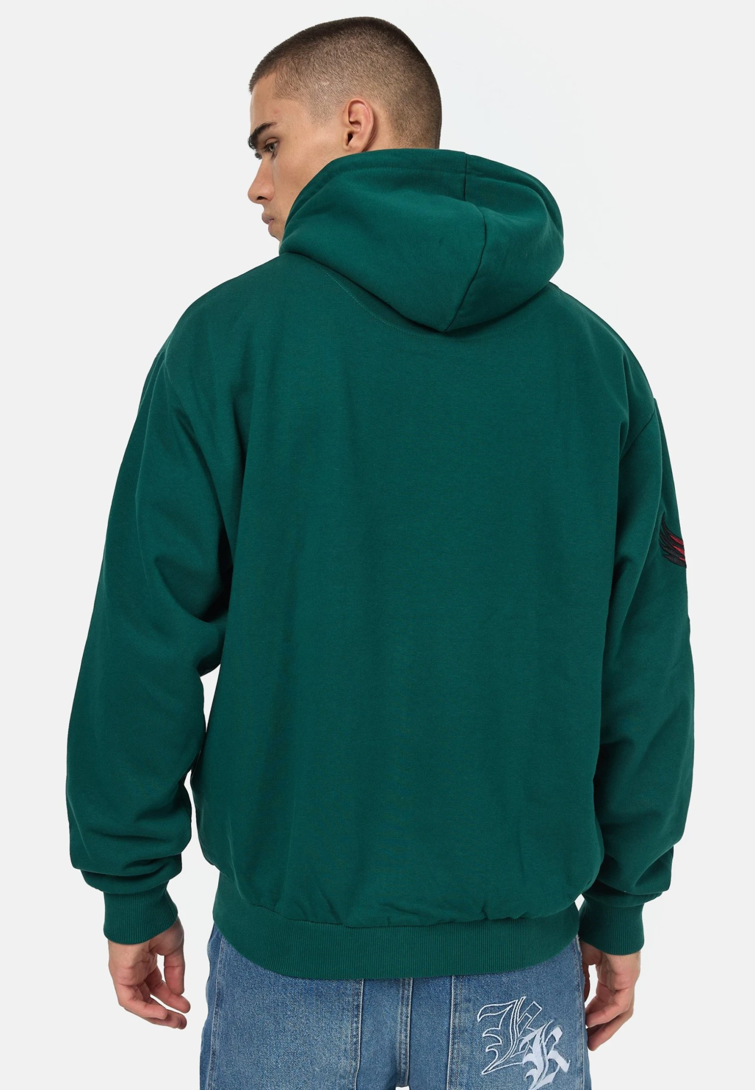 Karl Kani Retro Patch Full Zip Hoodie - Sweatjakke - Dark Green 5 Karl Kani Retro Patch Full Zip Hoodie - Sweatjakke - Dark Green - Bilde 3