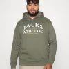 Jack's Sportswear Printed Hoodie - Sweatshirt - Light Army -Gant shop 13822d59142e41b08738243c9ce5d95d