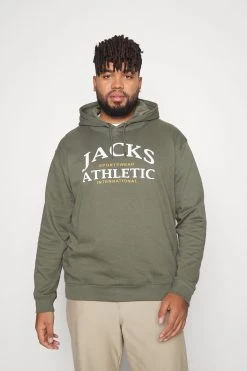 Jack's Sportswear Printed Hoodie - Sweatshirt - Light Army