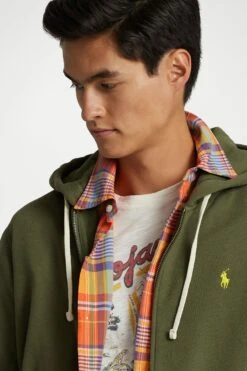 Polo Ralph Lauren The Rl Fleece Full-Zip Hoodie - Sweatjakke - Dark Sage -Gant shop 13b77957f22b432f8f719014ba5dd873 scaled