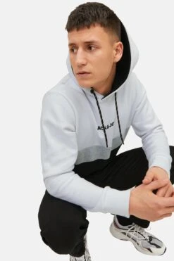 Jack & Jones Jjereid Blocking Hood - Hoodie - White -Gant shop 13d33e52ade5409c88d7a7c8b68d5a90