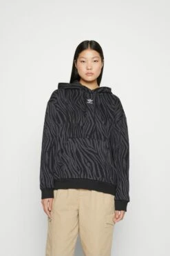 Adidas Originals Hoodie - Sweatshirt - Carbon/Black -Gant shop 14933a60ba5a4197a00d9788291bad42 scaled