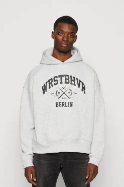 WRSTBHVR Tailr Hoodie Unisex - Sweatshirt - Iced Grey Melange