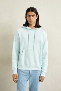 Sandro Hoodie - Sweatshirt - Bleu Menthe