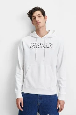 Sandro Cloud Hoodie - Sweatshirt - Blanc