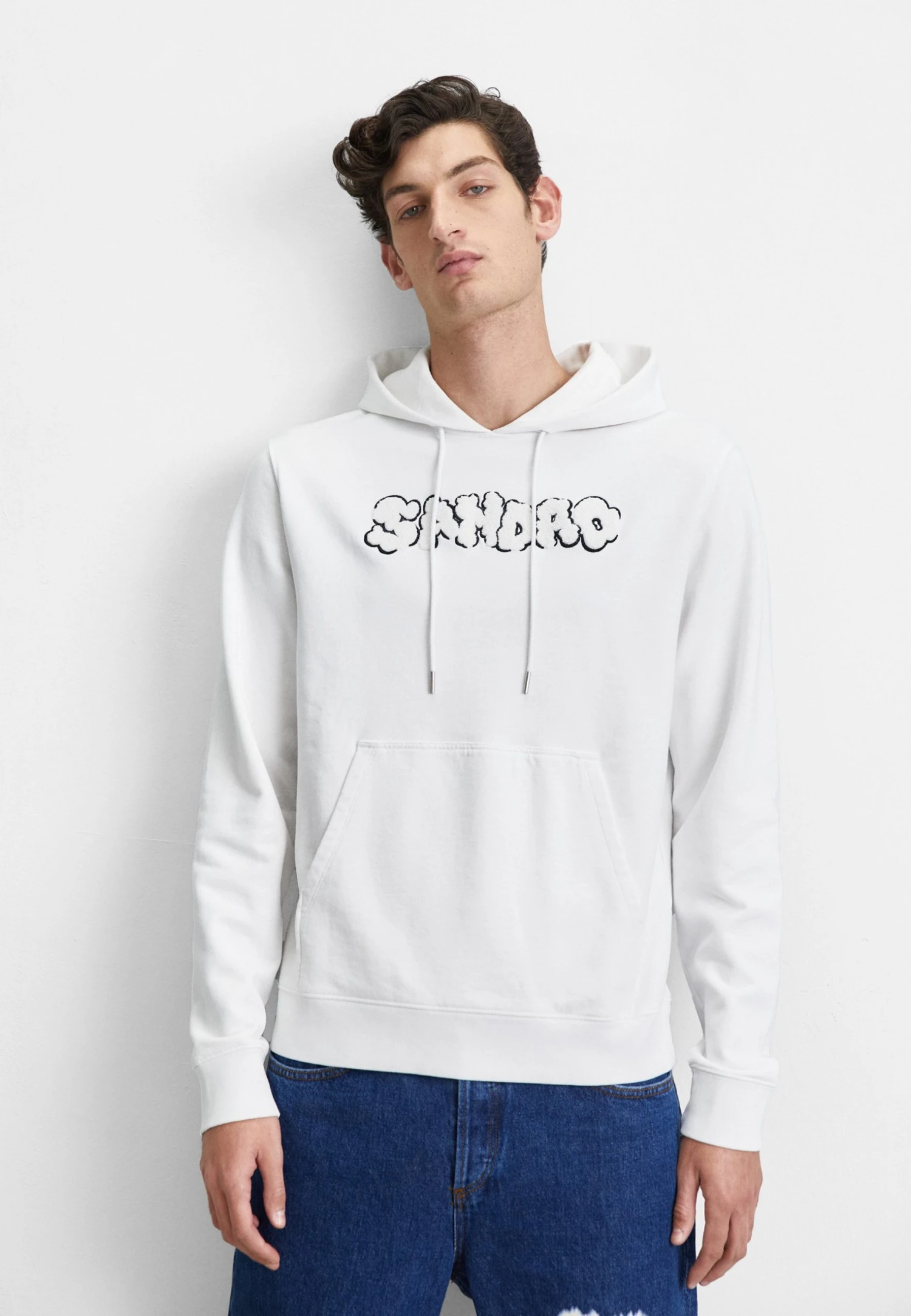 Sandro Cloud Hoodie - Sweatshirt - Blanc 3 Sandro Cloud Hoodie - Sweatshirt - Blanc