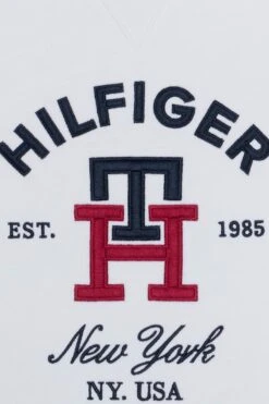 Tommy Hilfiger Curved Monogram Hoodie Unisex - Sweatshirt - White -Gant shop 1967c8b66b9246879381e9dd501d18ec scaled