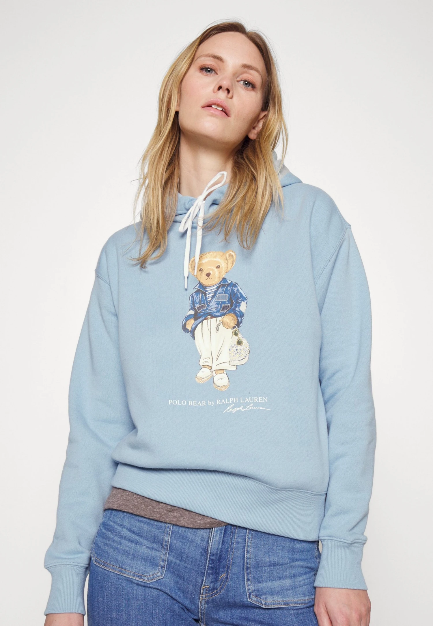 Polo Ralph Lauren Med Bear Long Sleeve-Sweatshirt - Hoodie - Powder Blue 6 Polo Ralph Lauren Med Bear Long Sleeve-Sweatshirt - Hoodie - Powder Blue - Bilde 4
