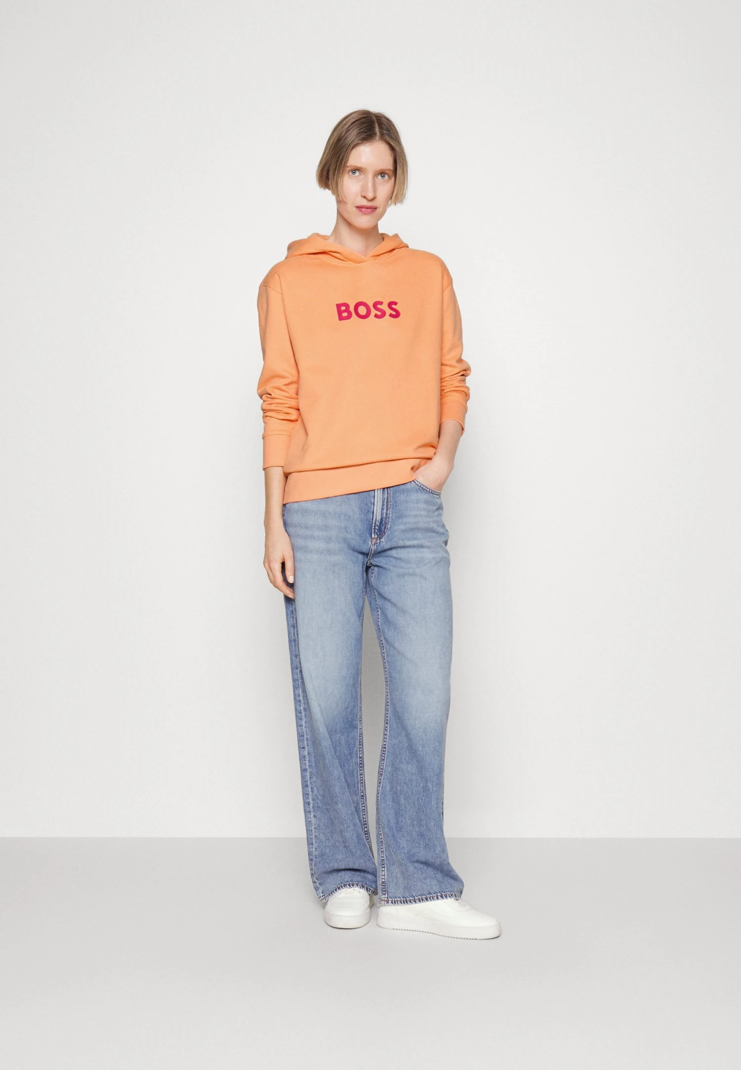 Boss Edelight - Hoodie - Light/Pastel Orange 4 Boss Edelight - Hoodie - Light/Pastel Orange - Bilde 2