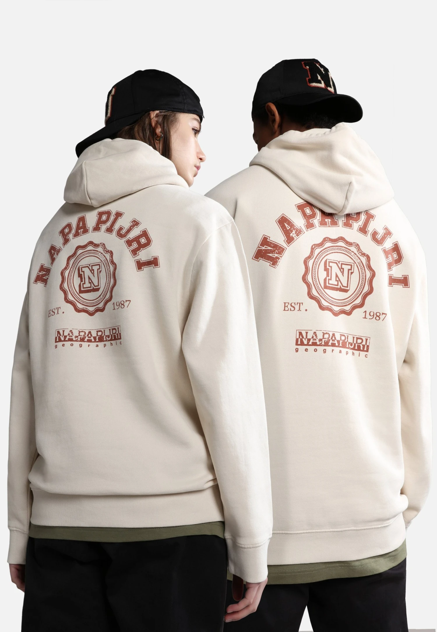 Napapijri Quito Unisex - Hoodie - Whitecap Gray 8 Napapijri Quito Unisex - Hoodie - Whitecap Gray - Bilde 6