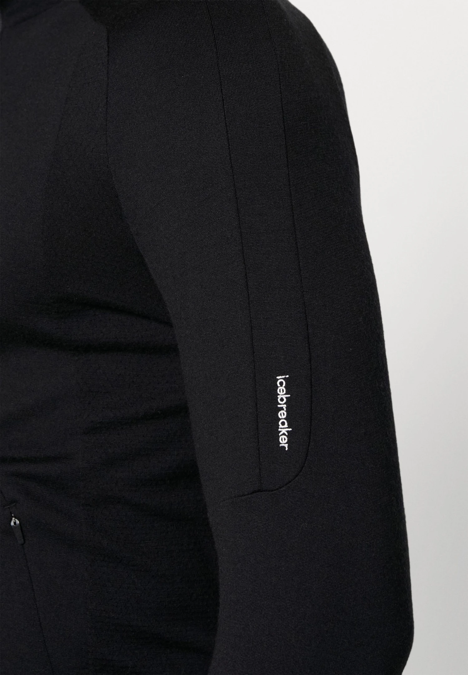 Icebreaker Men Zoneknit™ Zip Hoodie - Sweatjakke - Black 7 Icebreaker Men Zoneknit™ Zip Hoodie - Sweatjakke - Black - Bilde 5