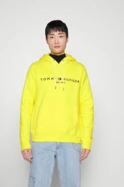 Tommy Hilfiger Logo - Hoodie - Vivid Yellow