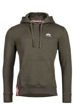 Alpha Industries Basic Hoody Small Logo - Hoodie - Charcoal Heather