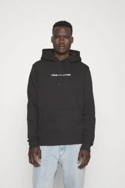 Tommy Jeans Linear Hoodie - Sweatshirt - Black