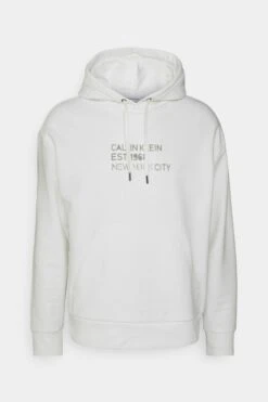 Calvin Klein Mixed Print Stencil - Hoodie - Bright White -Gant shop 25486552feff46788b7d16d4778ee319 scaled