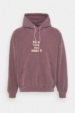 BDG Urban Outfitters Life Is What You Make It Hoodie Unisex - Sweatshirt - Purple
