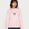 Gant Shield Hoodie - Hoodie - Preppy Pink -Gant shop 26027cd065e246cf814bc870d155ef6a