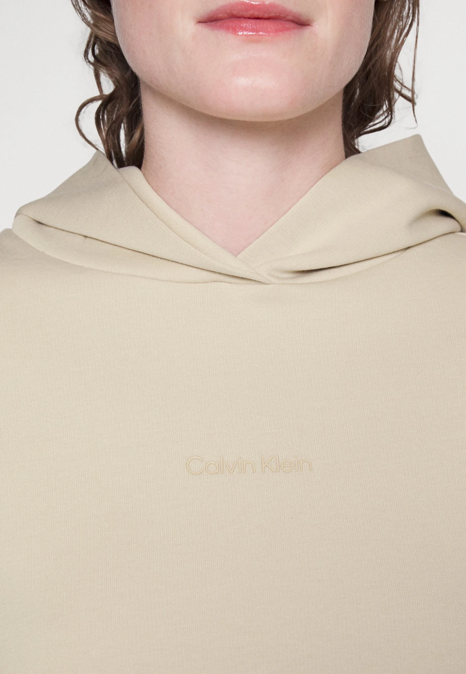 Calvin Klein Micro Logo Ess - Hoodie - White Clay 8 Calvin Klein Micro Logo Ess - Hoodie - White Clay - Bilde 6