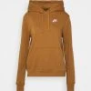 Nike Sportswear W Club Flc Std Po - Hoodie - Ale Brown/Htr/(White) -Gant shop 26b76fa3baad46a9a4b3dfd96fd2a874