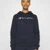 Champion Classic Hooded Large Logo - Hoodie - Dark Blue -Gant shop 281d8a83526044bfb1d36d515f0830f8
