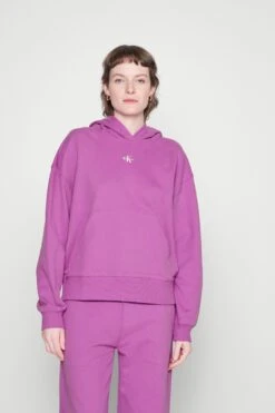 Calvin Klein Jeans Micro Monologo - Hoodie - Iris Orchid